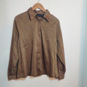 Hillard & Hanson Shimmery Button Down Shirt